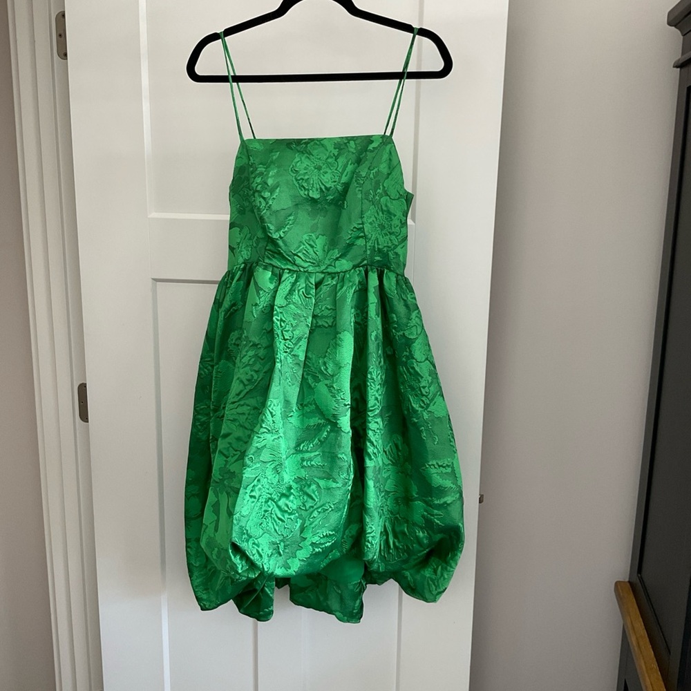Anthropologie Green High Low Dress